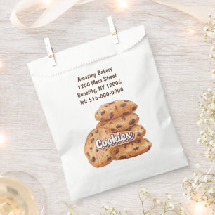 Sacolinha Padaria de Biscoitos de Chocolate com Logotipo Per