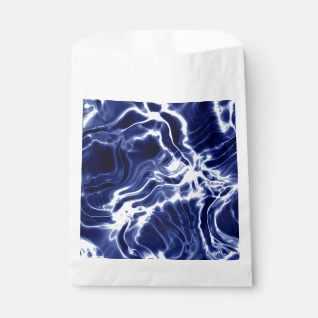 Sacolinha Padrão brilhante azul (Frente)