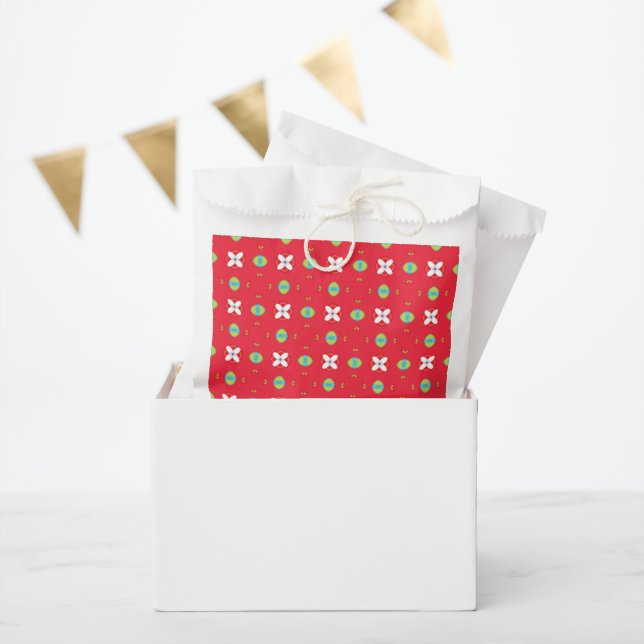 Sacolinha Padrão de Charme de Férias de Natal 02 -  (Festa)