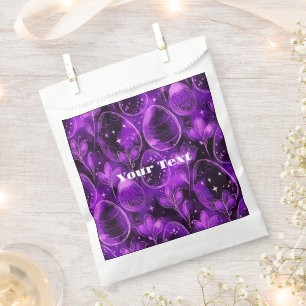 Sacolinha Padrão de Páscoa Gótico Roxo