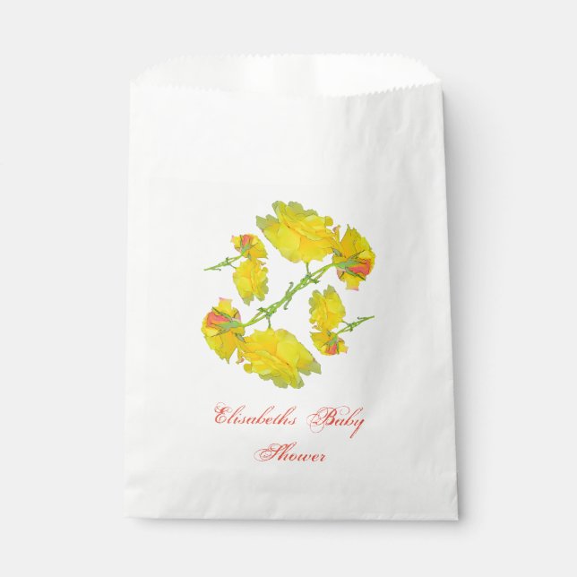 Sacolinha Padrão de rosas. (Frente)