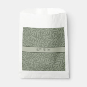 Sacolinha Padrão de Salgueiro William Morris Antigo Verde Sa