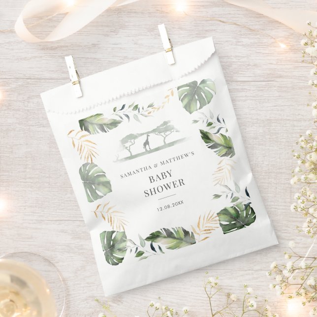 Sacolinha Palm Deixa Casais Safari Chá de fraldas (Cortado)