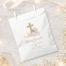 Pampas Grass Bohemian Baptism Personalizado