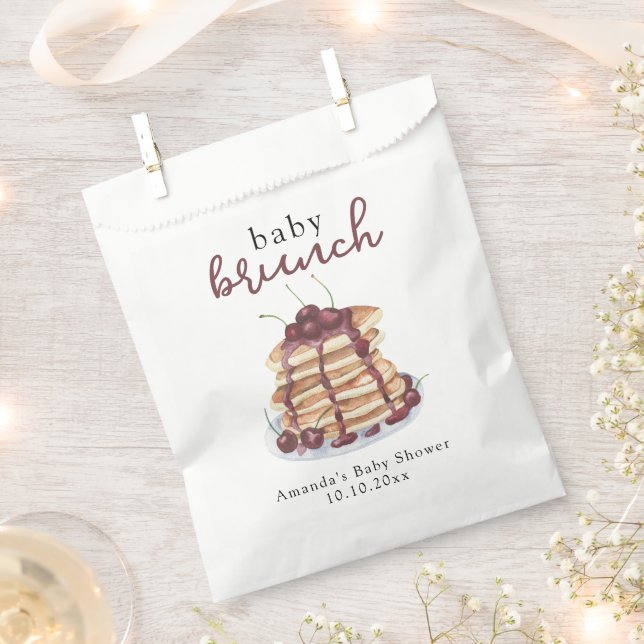 Sacolinha Pancakes - Chá de fraldas de cereja doce (Cortado)