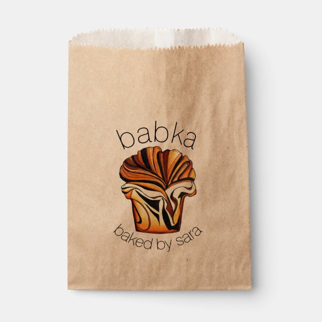 Sacolinha Pão De Babka Feito Em Homemada, Feito Pela Cozinha (Frente)