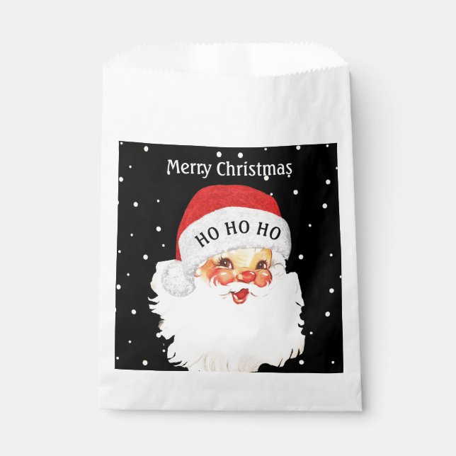 Sacolinha Papai Noel Natal HO HO HO (Frente)