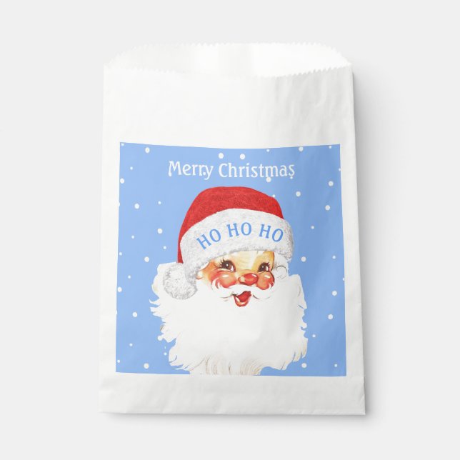 Sacolinha Papai Noel Natal HO HO HO (Frente)