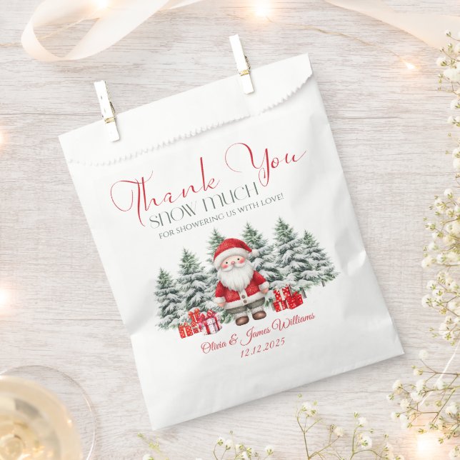 Sacolinha Papais noeis Chá de fraldas de Natal do bebê Gêner (Cortado)