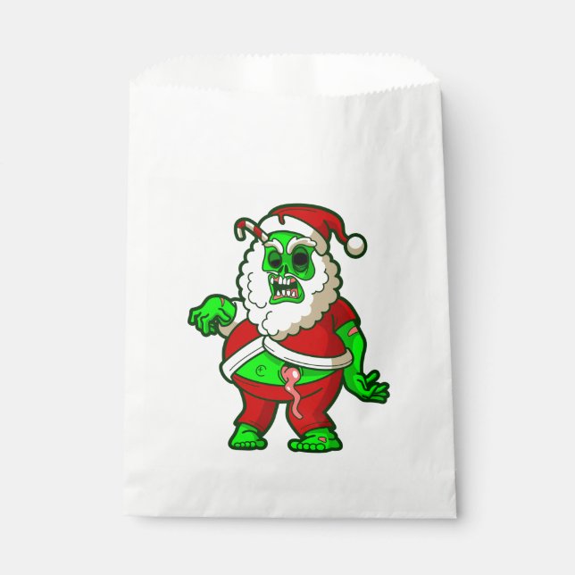 Sacolinha papais noeis de natal feios zombie gothmas (Frente)