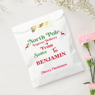 Sacolinha Papais noeis vermelhos saqueiam polo norte Feliz N