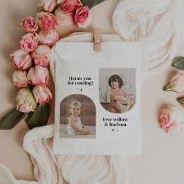 Sacolinha Papel de Aniversário Conjunto de Foto em Arco Dupl