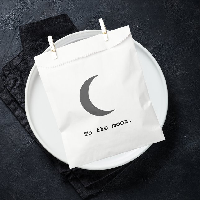 Sacolinha Para a Festa Lunar Minimalista Celestial da Lua (Criador carregado)
