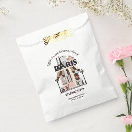 Sacolinha Paris Eiffel no Love French Café Chá de fraldas