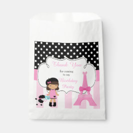 Sacolinha Paris Eiffel Tower African American Girl