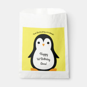 Sacolinha Partido Aniversário de criança Pinguim Cute