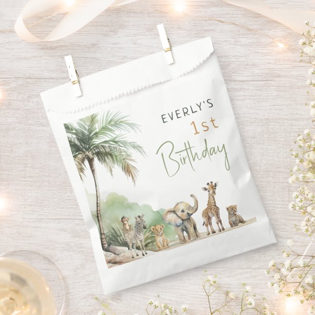 Sacolinha Partido Aniversário de criança Selgle Safari (Cortado)