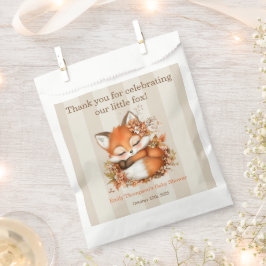 Sacolinha Partido Cozy Autumn Fox Chá de fraldas Cozy Woodla