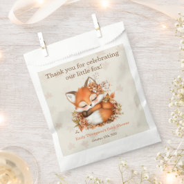 Sacolinha Partido Cozy Autumn Fox Chá de fraldas Cozy Woodla