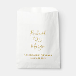 Sacolinha Partido Personalizado Elegante Moderno 50º Anivers