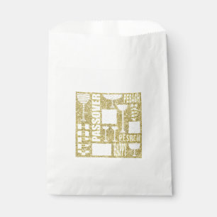 Sacolinha Páscoa "PASSOVER DOURADO" Goodie Favor Bag