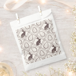 Sacolinha Páscoa Xadrez castanha