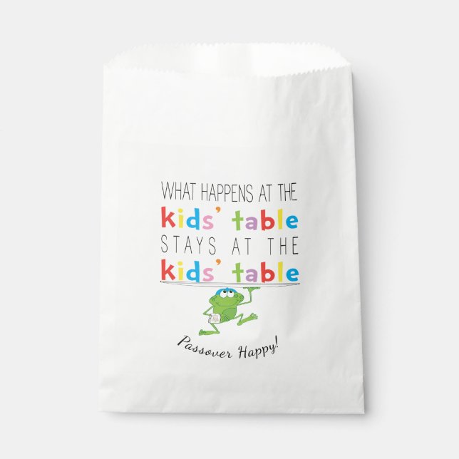 Sacolinha Passagem "The Kids'Mesa" Goodie Favor Bag (Frente)