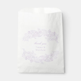Sacolinha Pastel Purple Victorian Antique Classic Favor Bags