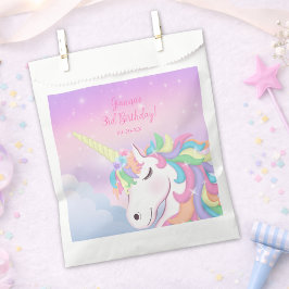 Sacolinha Pastel Rainbow Magical Unicorn Clouds