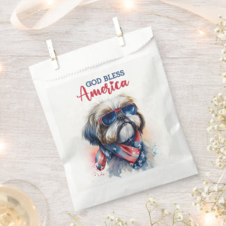 Sacolinha Patriótico Cão-Shih tzu