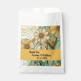 Sacolinha Peach e Beige Floral Abstrato