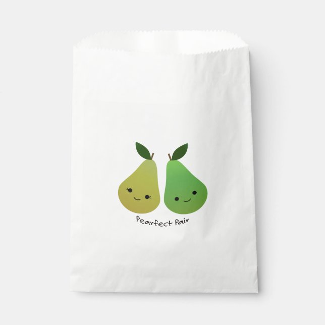 Sacolinha Pearfect Pear Kawaii Pears (Frente)