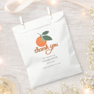 Sacolinha Pequena Cutie Clementine Chá de fraldas Favor Bag