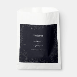 Sacolinha Pequena e simples vinha floral minimalista branca