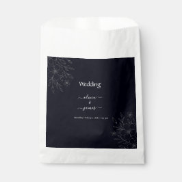 Sacolinha Pequena e simples vinha floral minimalista branca