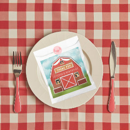 Sacolinha Pequena Festa de aniversário de Fazenda Red Barn