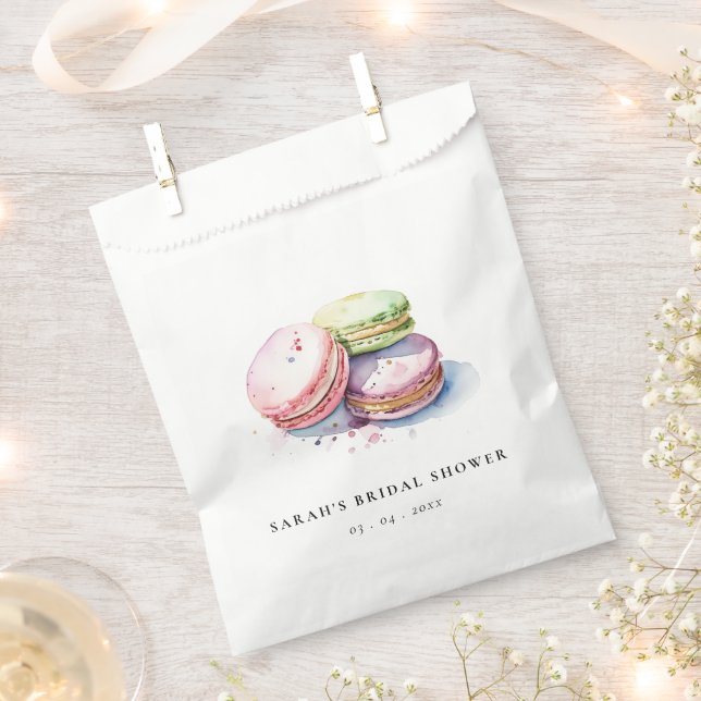 Sacolinha Pequeno-almoço de Noiva Padaria Macarons Franceses (Cortado)