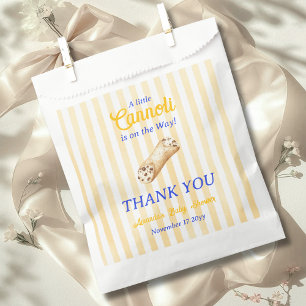 Sacolinha Pequeno Cannoli Amarelo Azul Churrasco de Bebê Ita