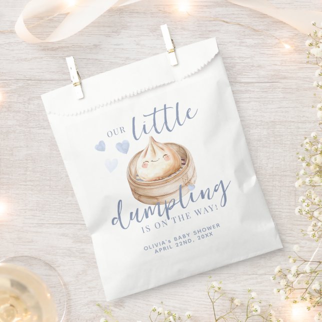 Sacolinha Pequeno Chá de fraldas Azul De Mola De Água (Cortado)