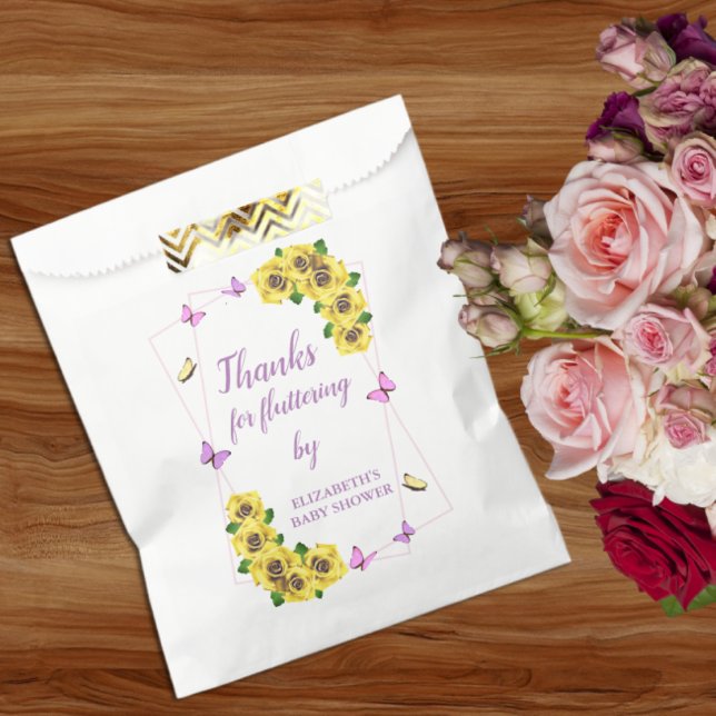 Sacolinha Pequeno Chá de fraldas de borboleta (Criador carregado)