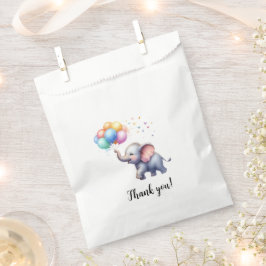 Sacolinha Pequeno chá de fraldas de elefante para bebês de a