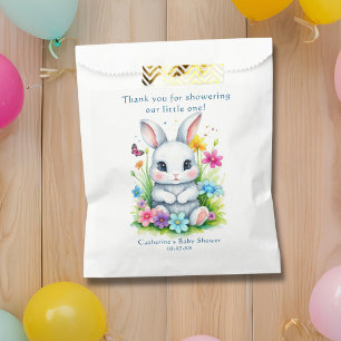 Sacolinha Pequeno Chá de fraldas de Páscoa de Bunny Wildflow