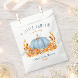 Sacolinha Pequeno Chá de fraldas Pumpkin Blue Boy Favor Bag