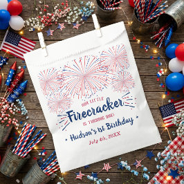 Sacolinha Pequeno Fogos de Artifício 4 de Julho 1º Aniversár