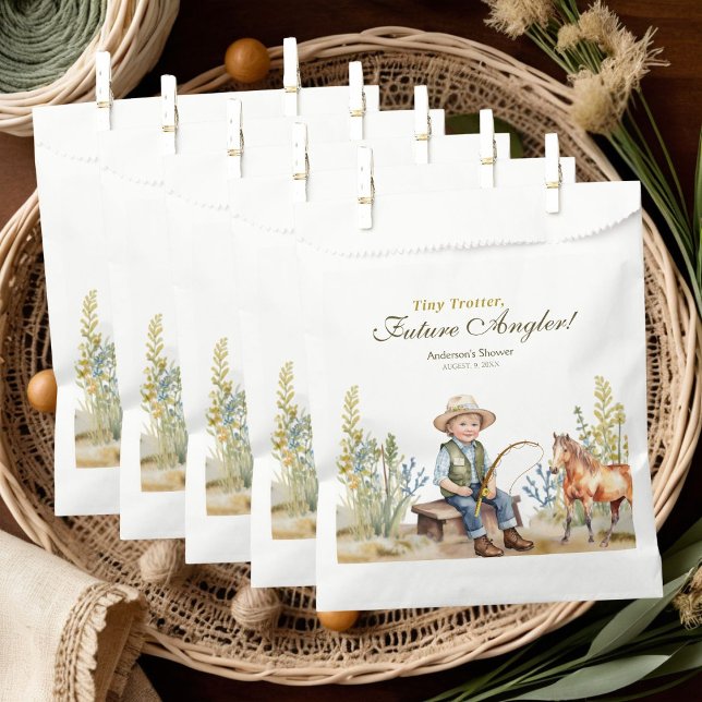 Sacolinha Pequeno Trotter Futuro Chá de fraldas de Anglas (Criador carregado)