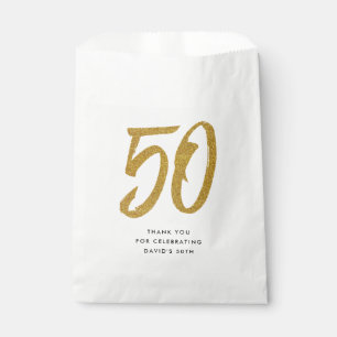 Sacolinha Personalidade de 50 anos ou aniversário de preto 