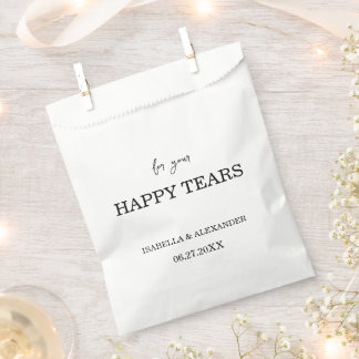 Sacolinha Personalised Happy Tears Wedding Confetti Favours