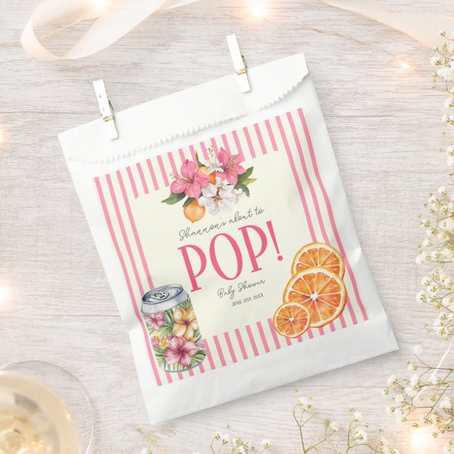 Sacolinha personalizado Pronto para Estourar Tropical Floral (Cortado)