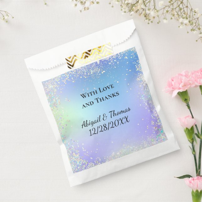 Sacolinha Personalizar Favoritos de Casamento Roxo Azul-Lumi (Selado)