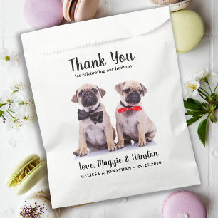 Sacolinha Pet Weding Obrigado Foto Personalizada Cão